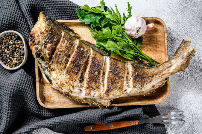 Grilled Whole Haddock